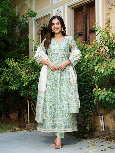 Chanderi Silk Suit Set