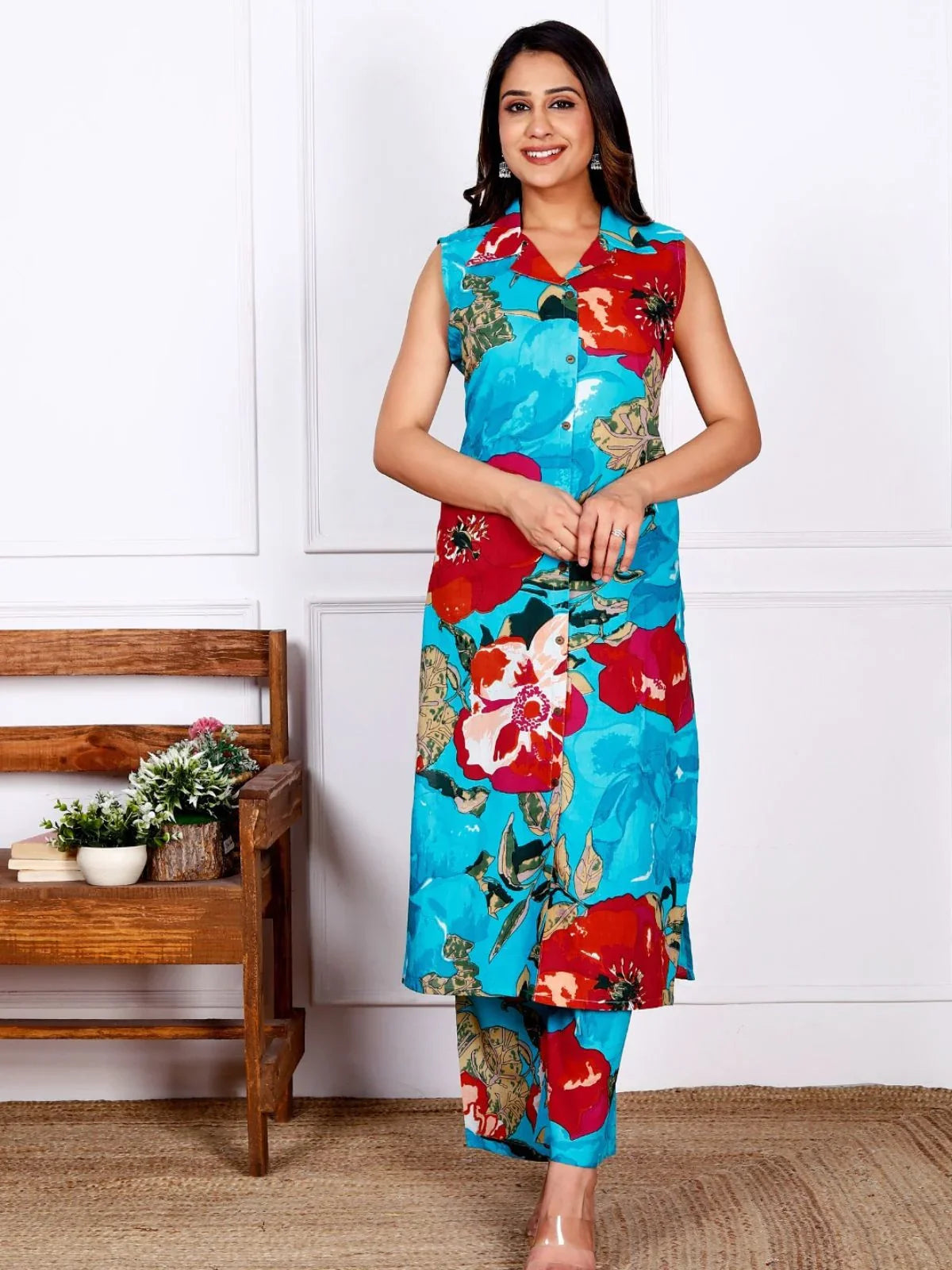 Women Cord Set - Cotton