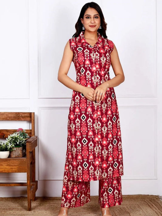 Women Cord Set - Cotton