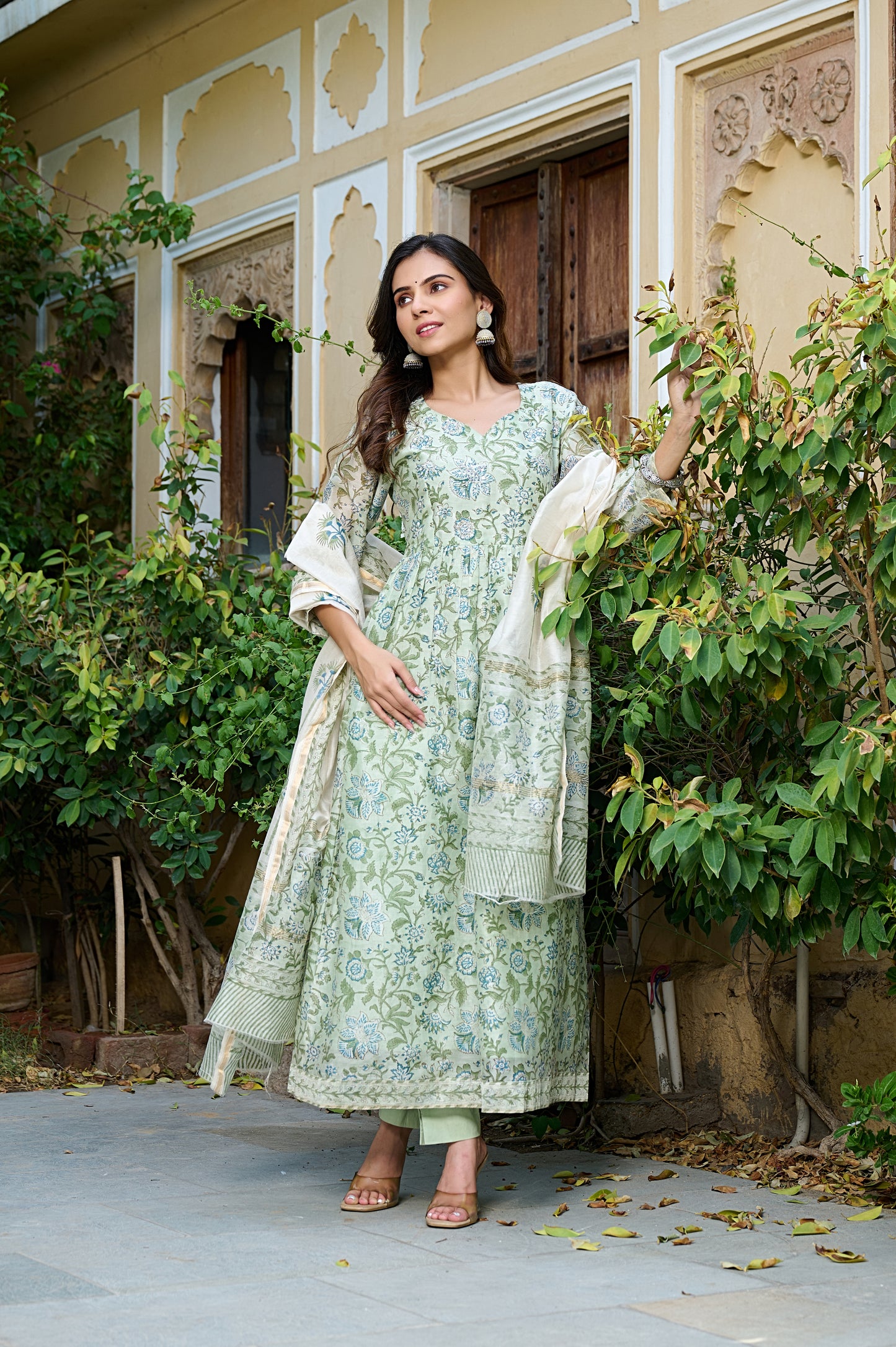 Chanderi Silk Suit Set