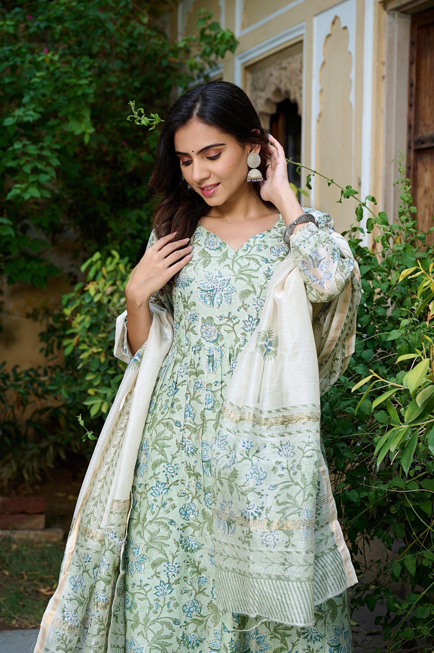 Chanderi Silk Suit Set