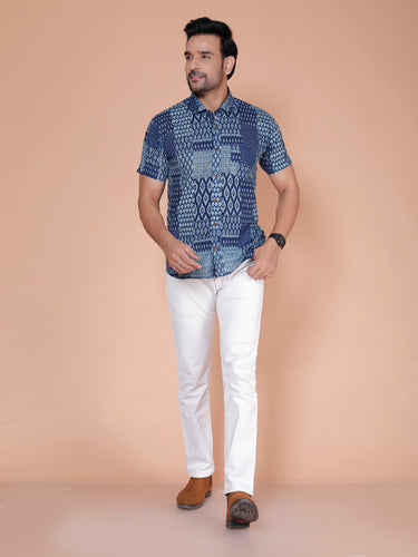 Navy Blue Casual Shirt