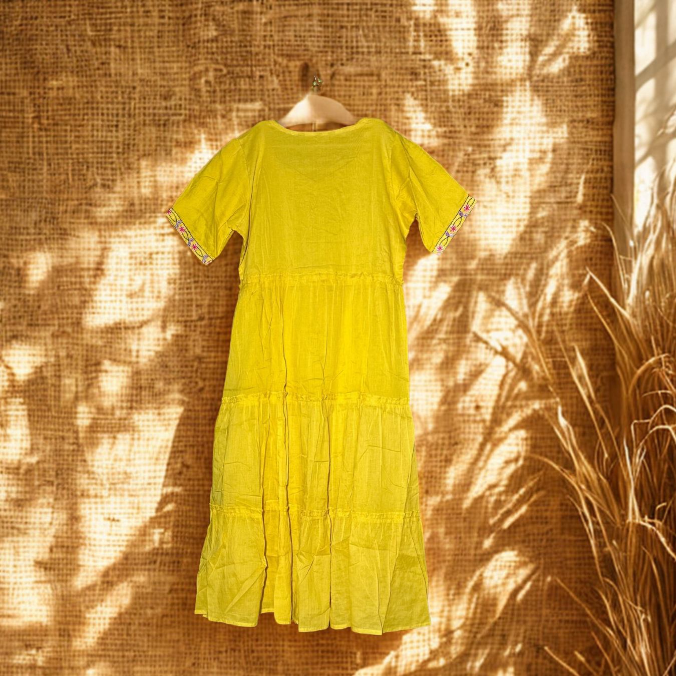 SUTA - MUL COTTON EMBROIDERED FROCK