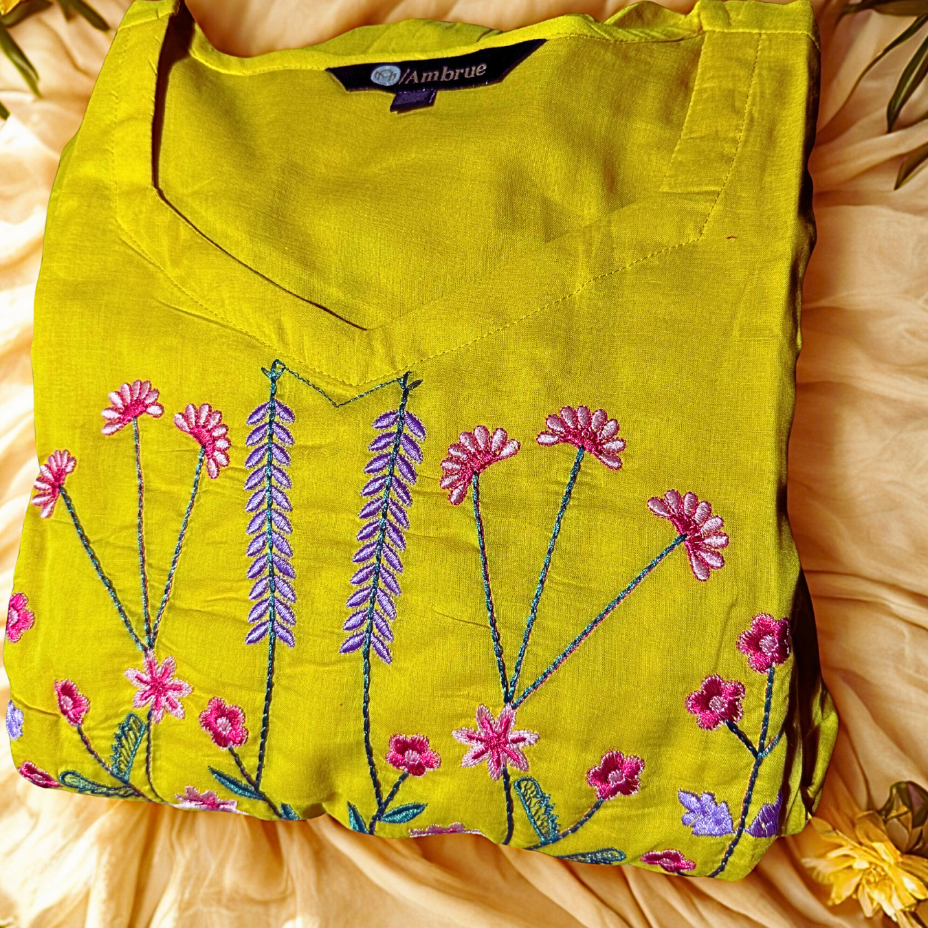 SUTA - MUL COTTON EMBROIDERED FROCK