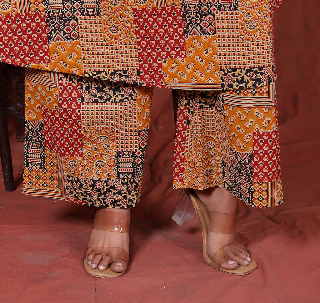 Patch print Earthy co-ord set
