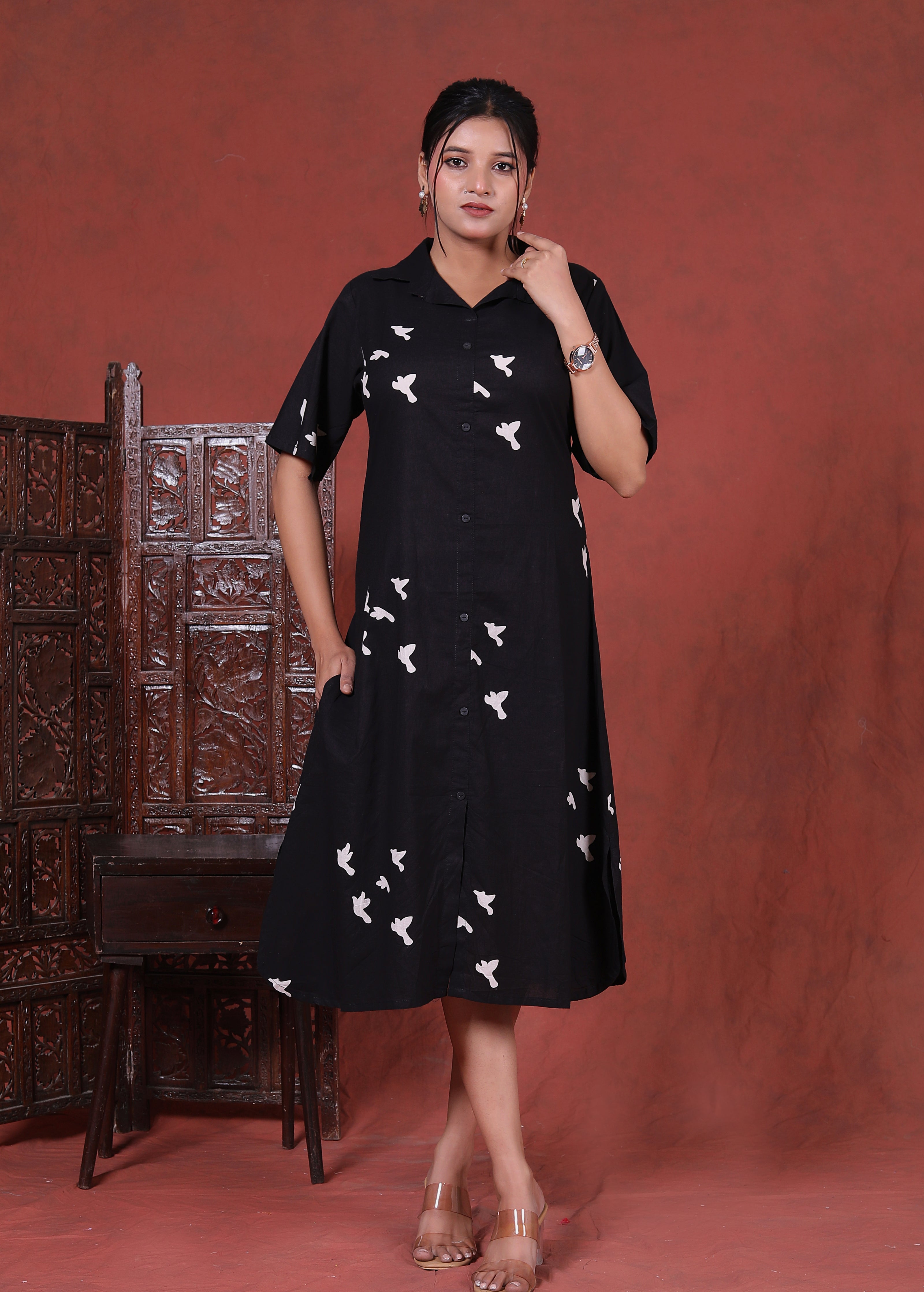 Dove Dress Black