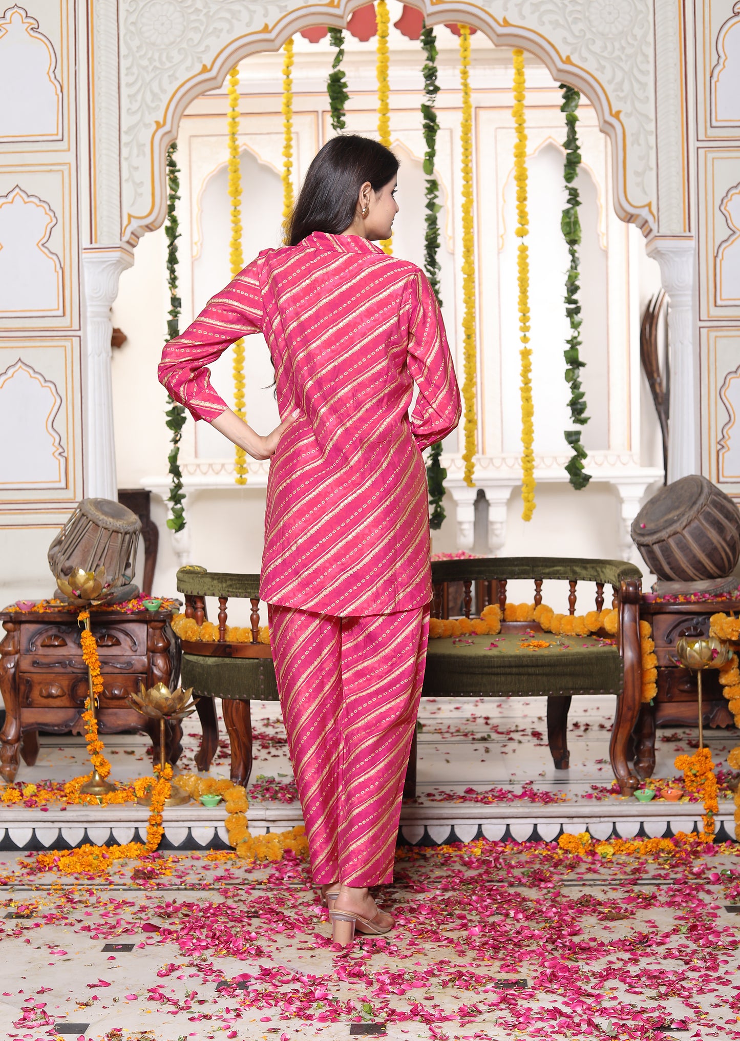 Rajsi Bandhej Rose Red