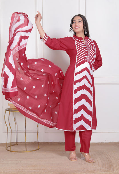 Gulnar 3 Piece Suit Set