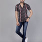 Boho Streak Half Sleeve Shirt – Light on your skin, heavy on style – pure cotton done right.