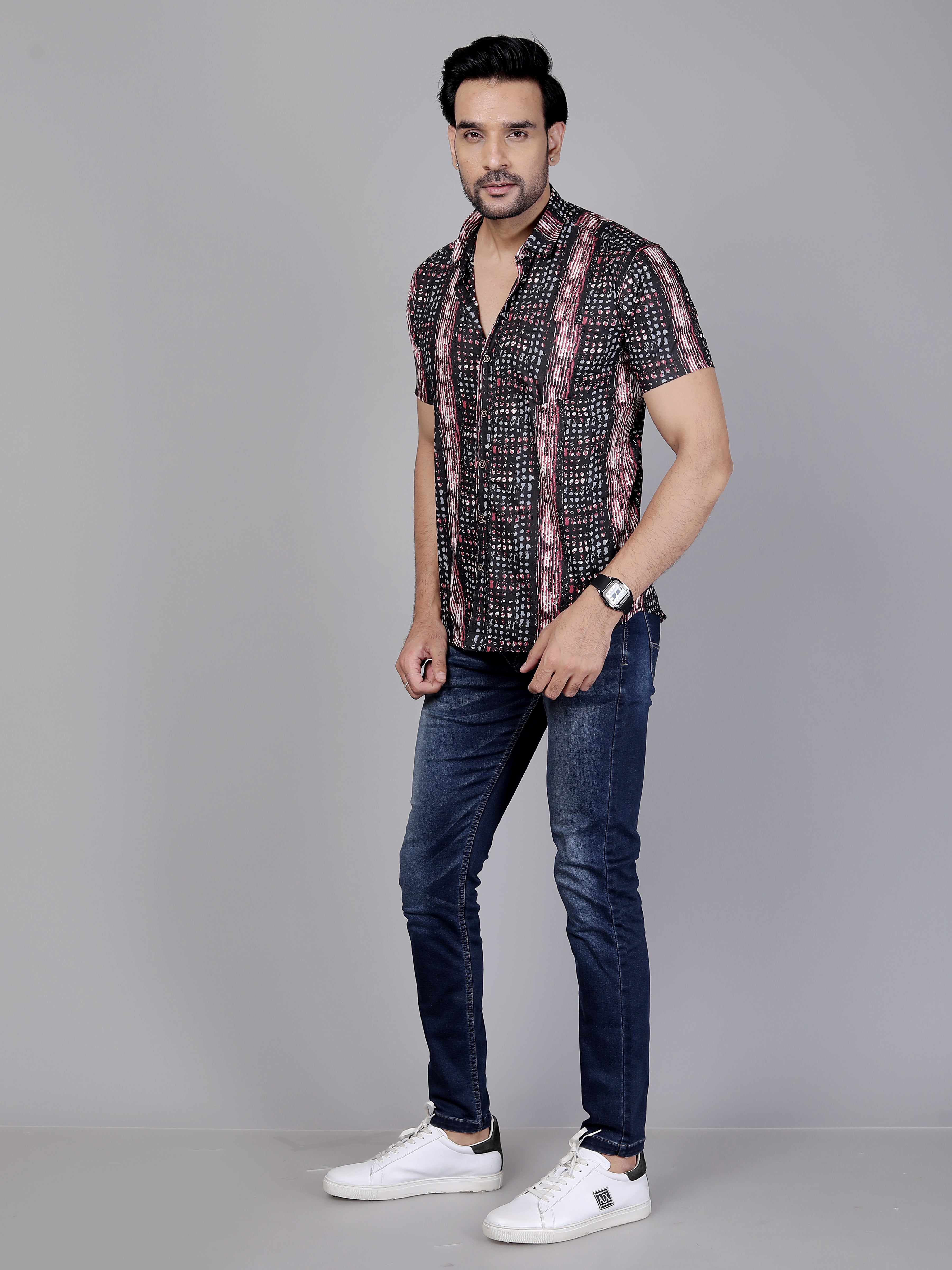Printed Half Sleeve Shirt For Men