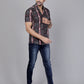 Boho Streak Half Sleeve Shirt – Light on your skin, heavy on style – pure cotton done right.