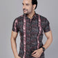 Boho Streak Half Sleeve Shirt – Light on your skin, heavy on style – pure cotton done right.