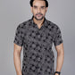 Urban Black & White Cotton Shirt Half Sleeves - Let your shirt breathe style, comfort, and culture.