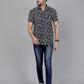Urban Black & White Cotton Shirt Half Sleeves - Let your shirt breathe style, comfort, and culture.