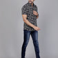Urban Black & White Cotton Shirt Half Sleeves - Let your shirt breathe style, comfort, and culture.