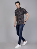 Midnight Floral Handcrafted Cotton Shirt - Designed for movement, made for moments – wear the vibe.