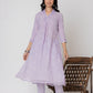 Embroidered Cotton Suit Set 