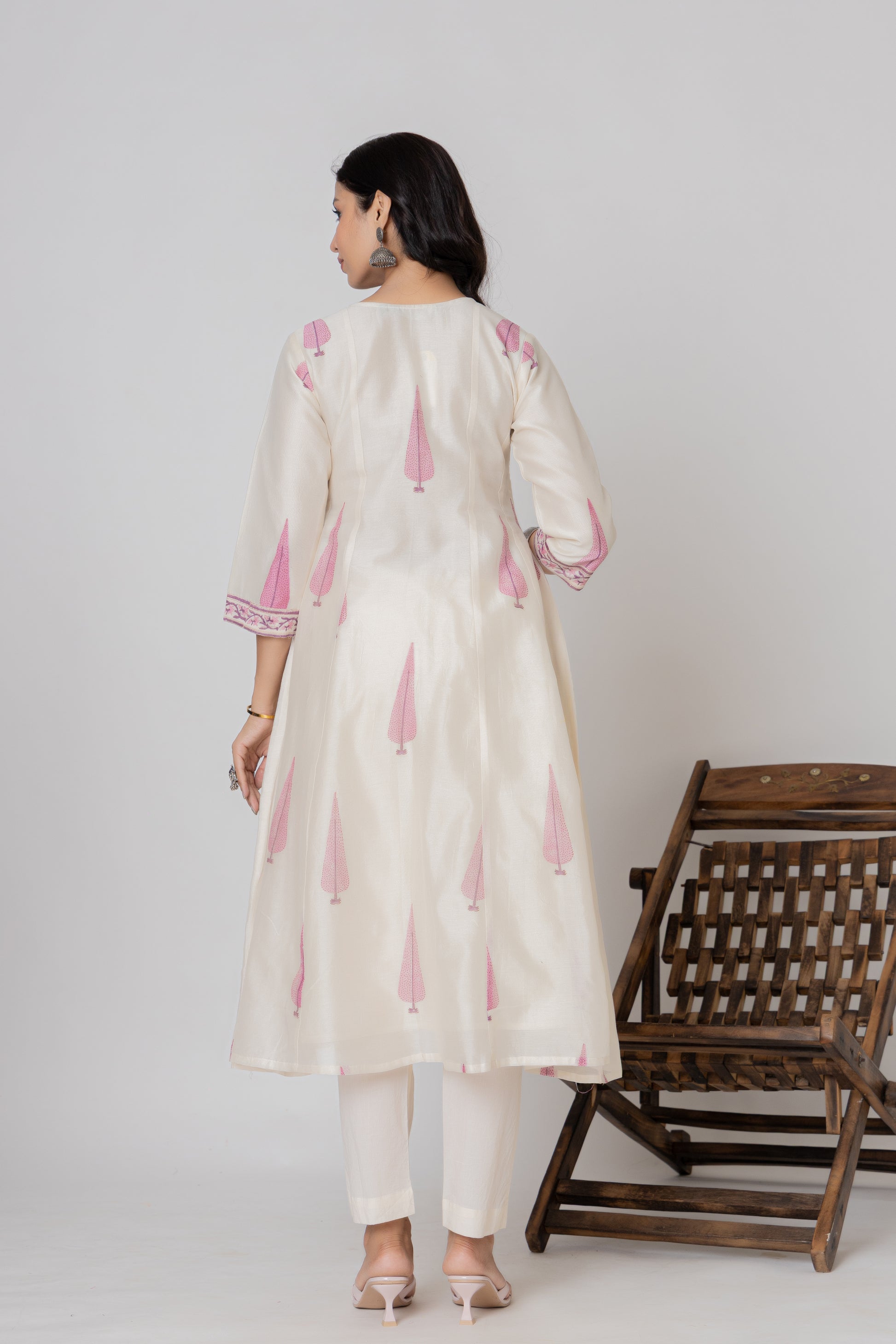Printed Chanderi Suit 
