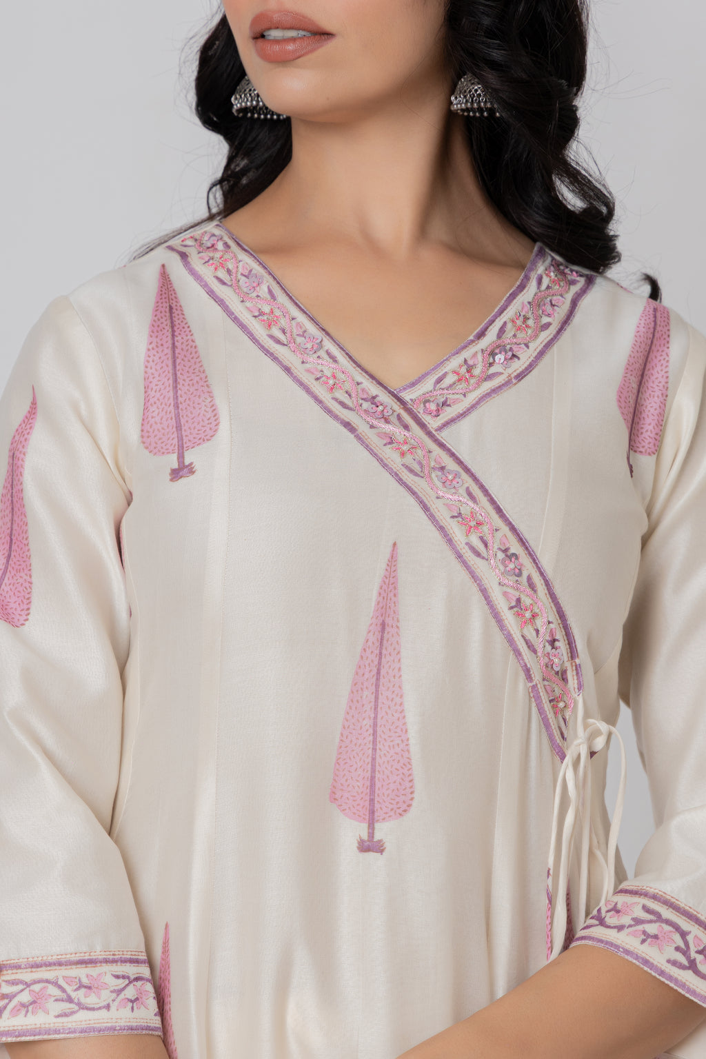 Printed Chanderi Suit