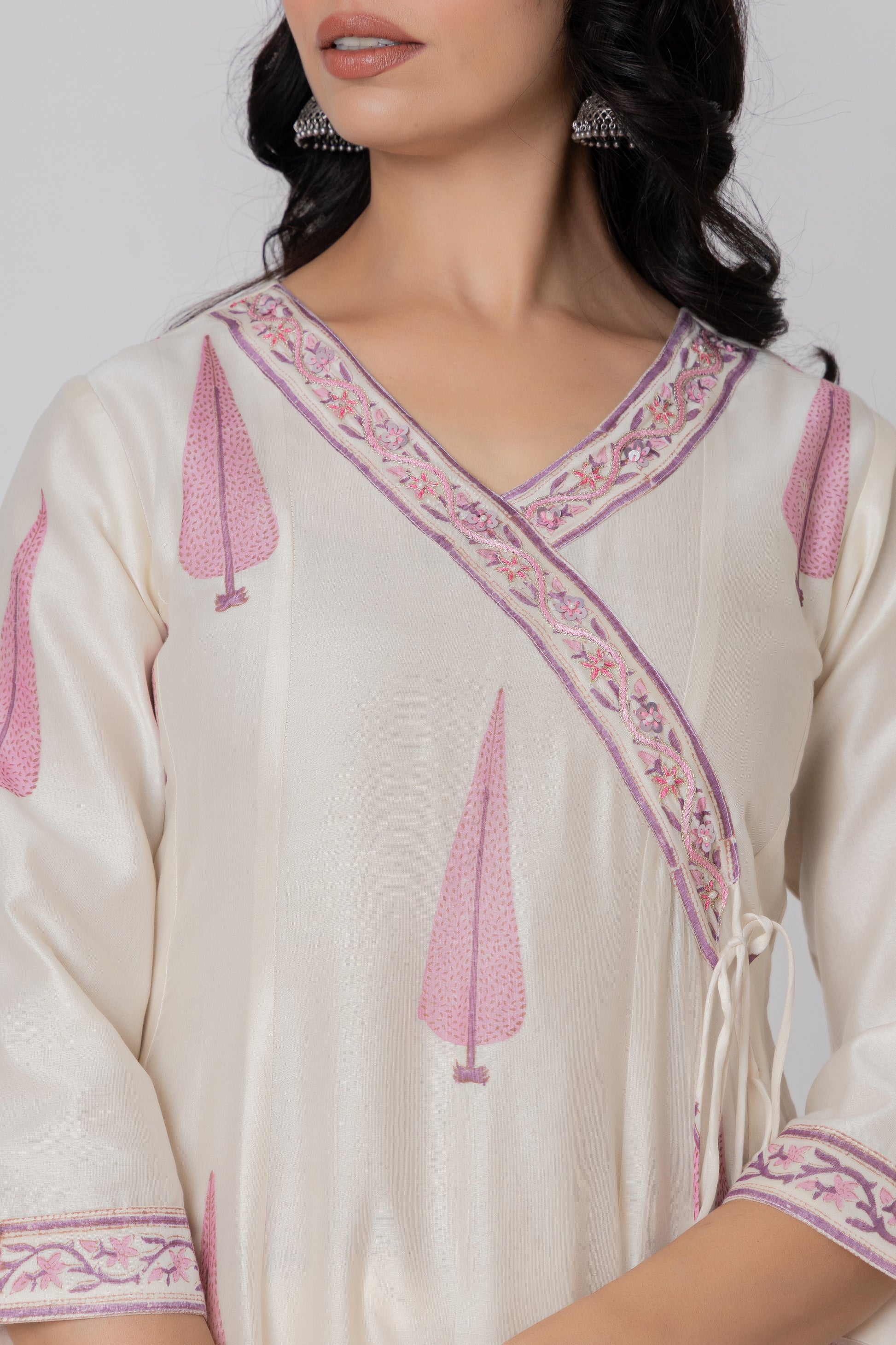 Printed Chanderi Suit 