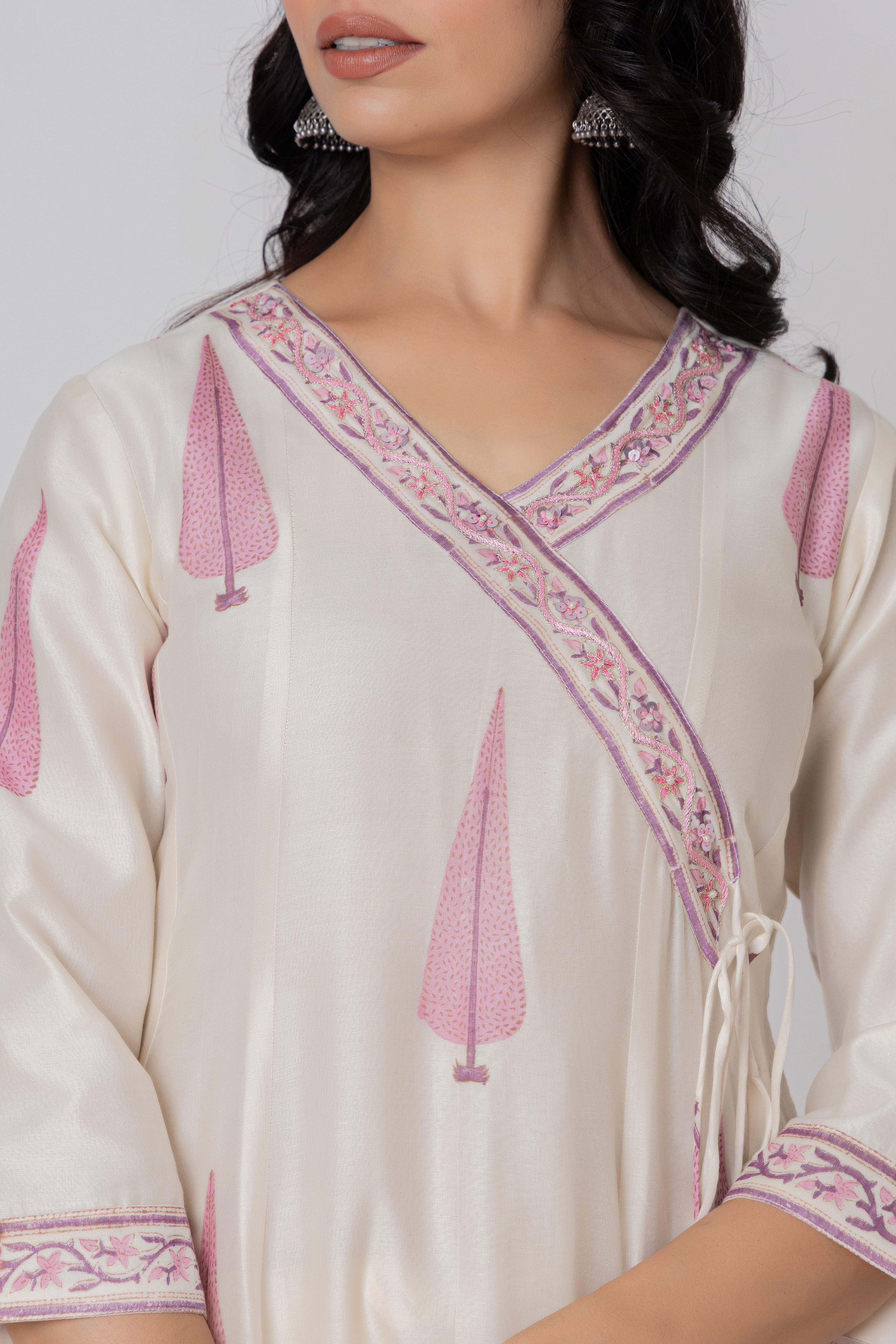 Printed Chanderi Suit
