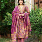 Floral Chanderi Suit Set For Women