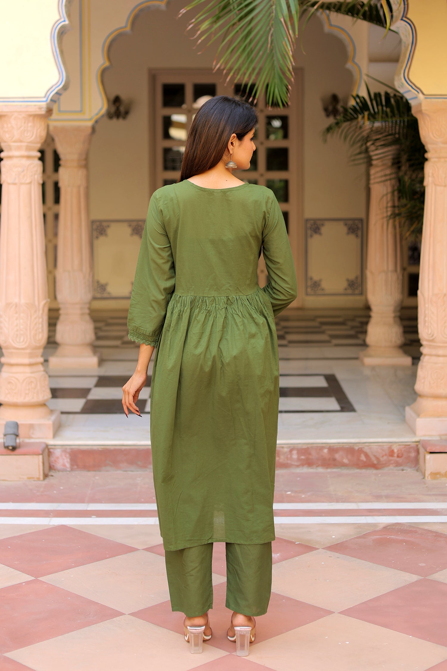 Ambrue Hariyali Grace Suit Set - Only for Monsoon