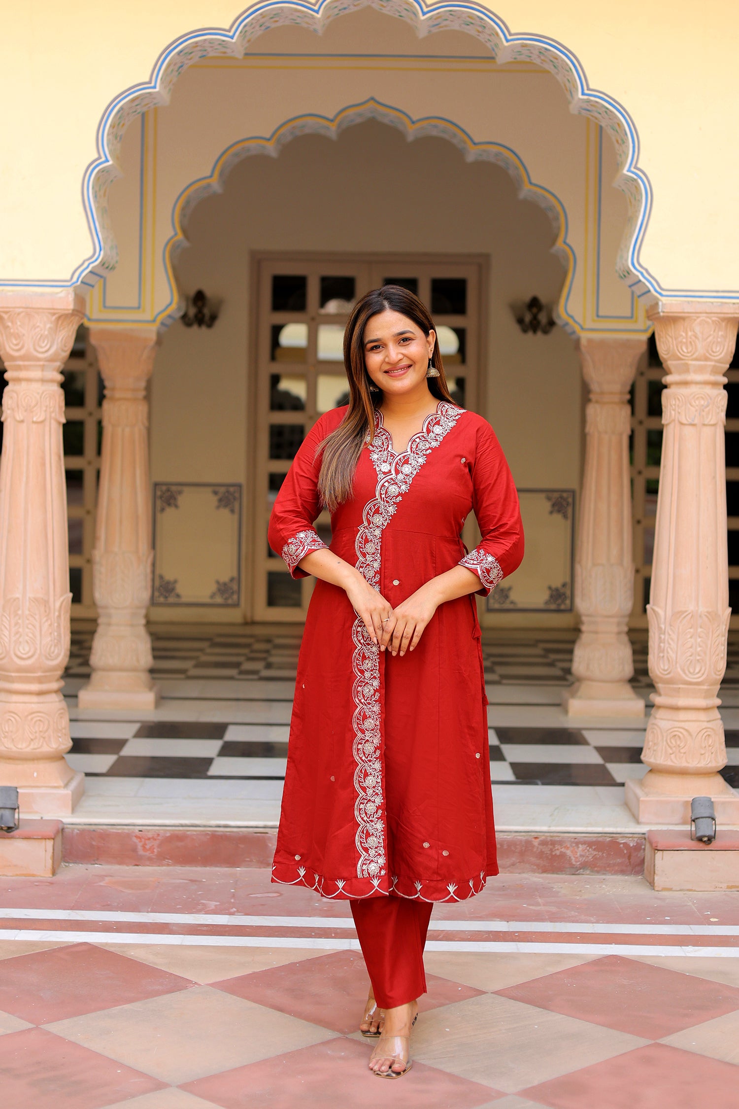 Ambrue Ruby Red Suit Set
