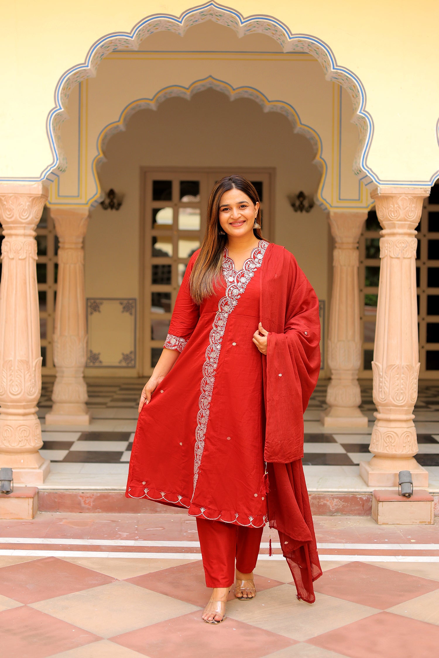 Ambrue Ruby Red Suit Set