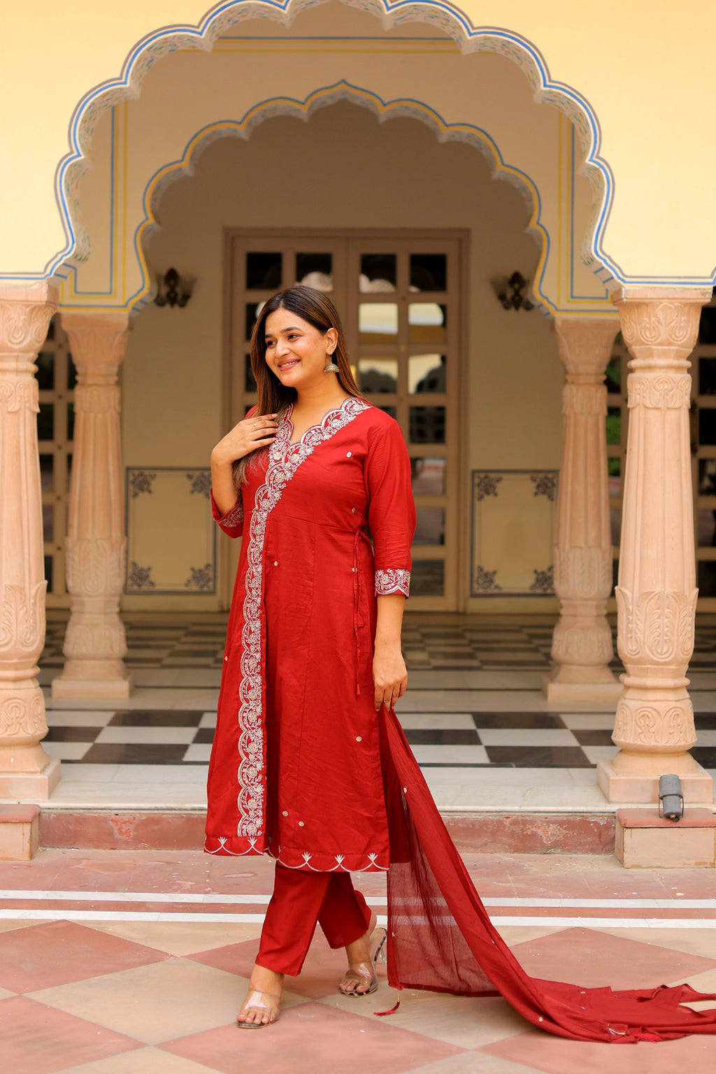 Ambrue Ruby Red Suit Set
