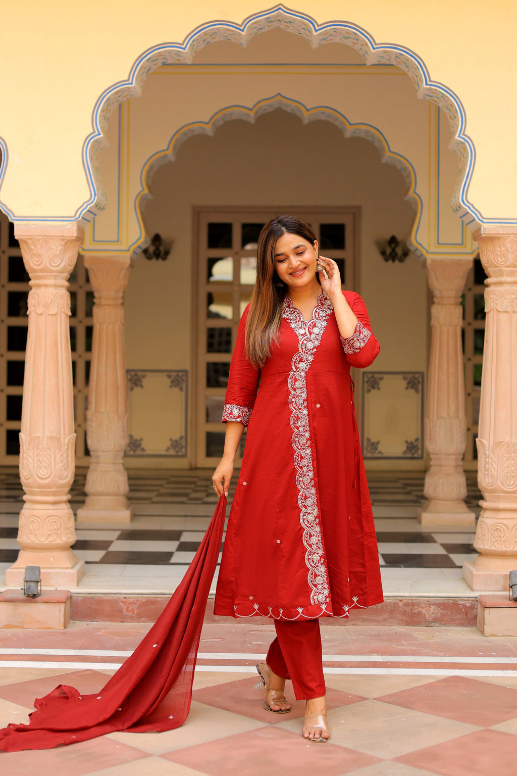 Ambrue Ruby Red Suit Set