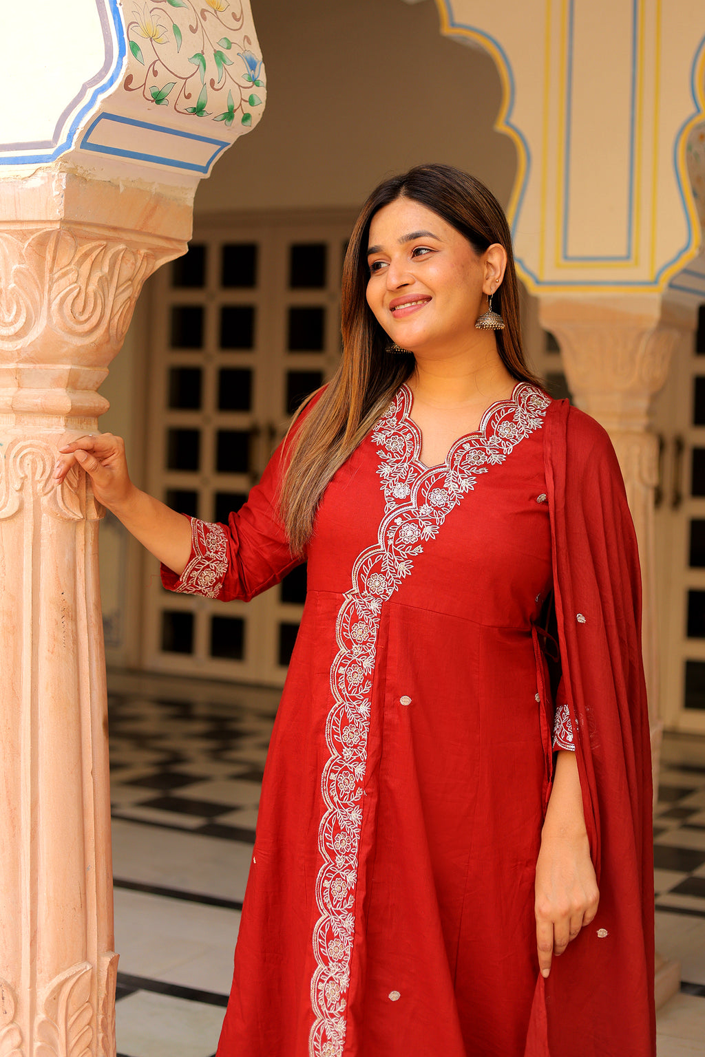 Ambrue Ruby Red Suit Set