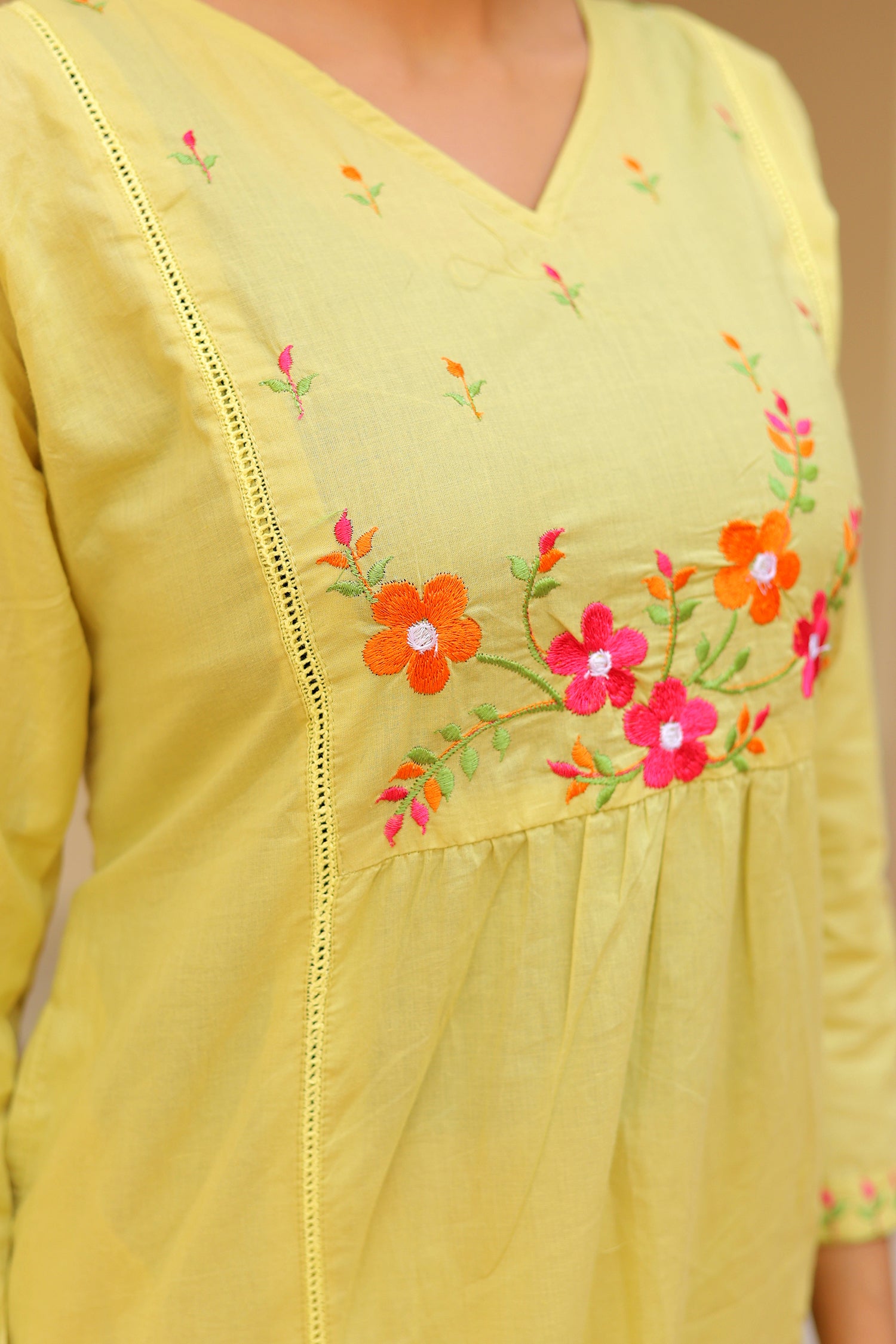 Ambrue Golden Bloom Suit Set