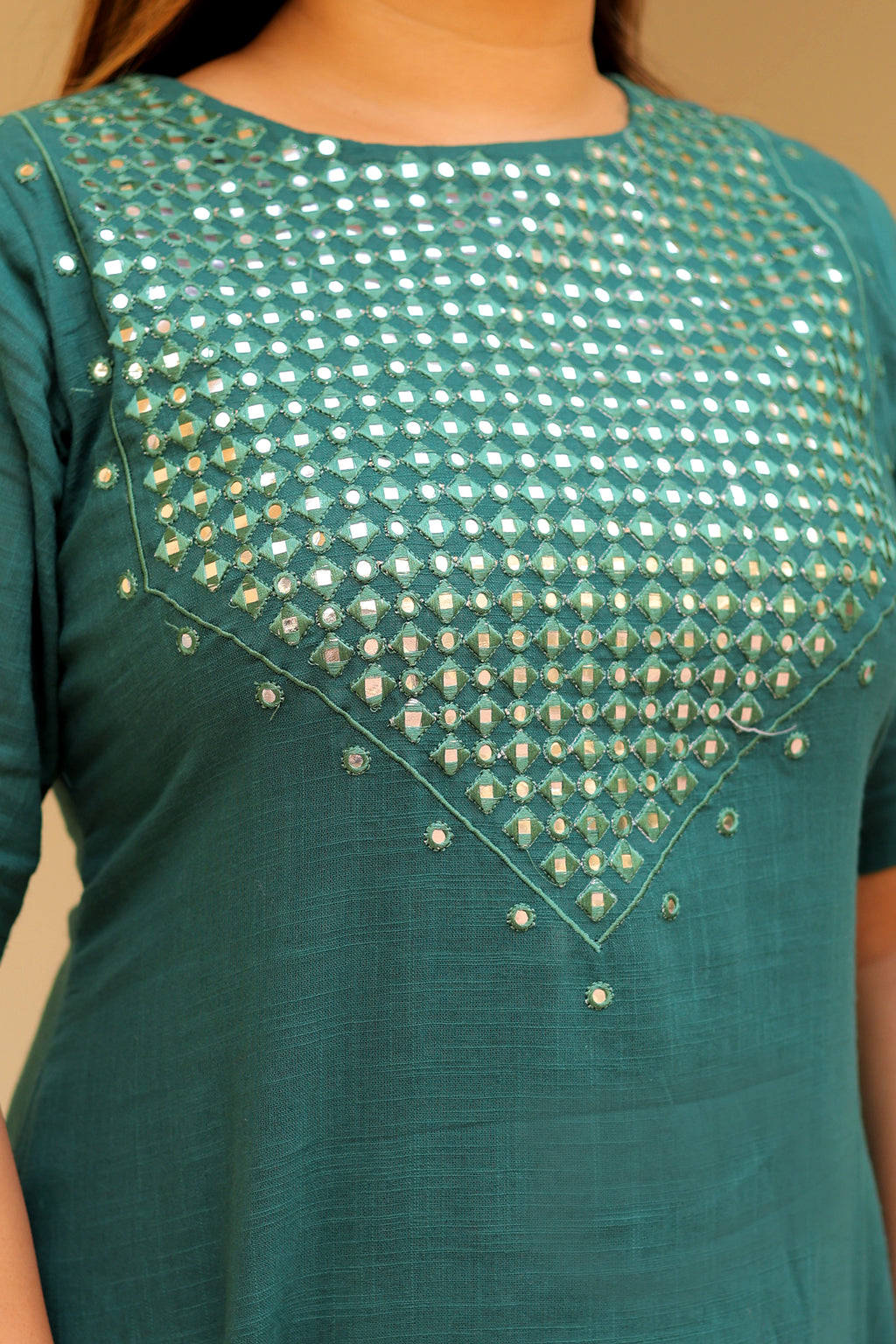 Ambrue Emerald Green Kurta Set