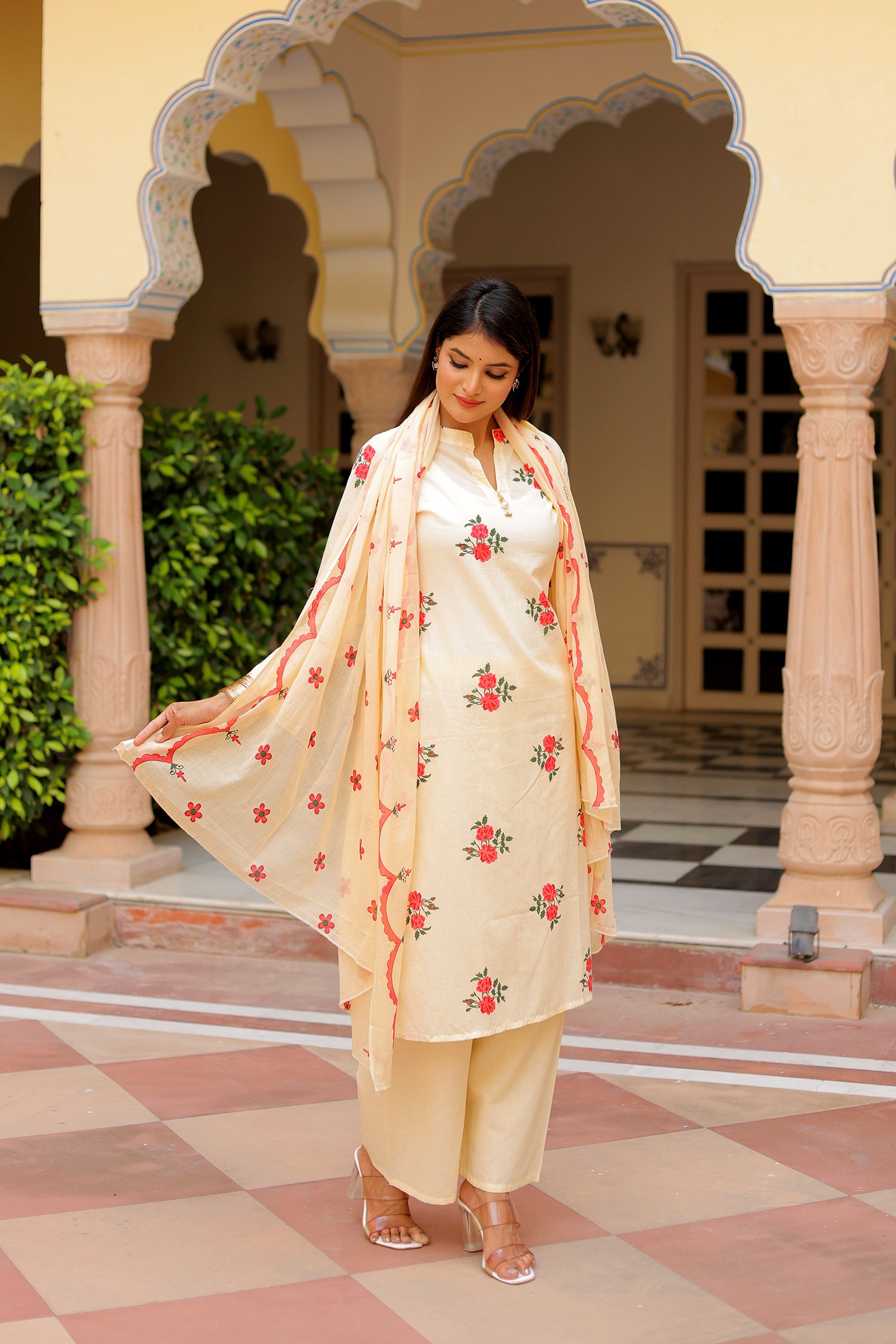 Ambrue Rose Bloom Suit Set