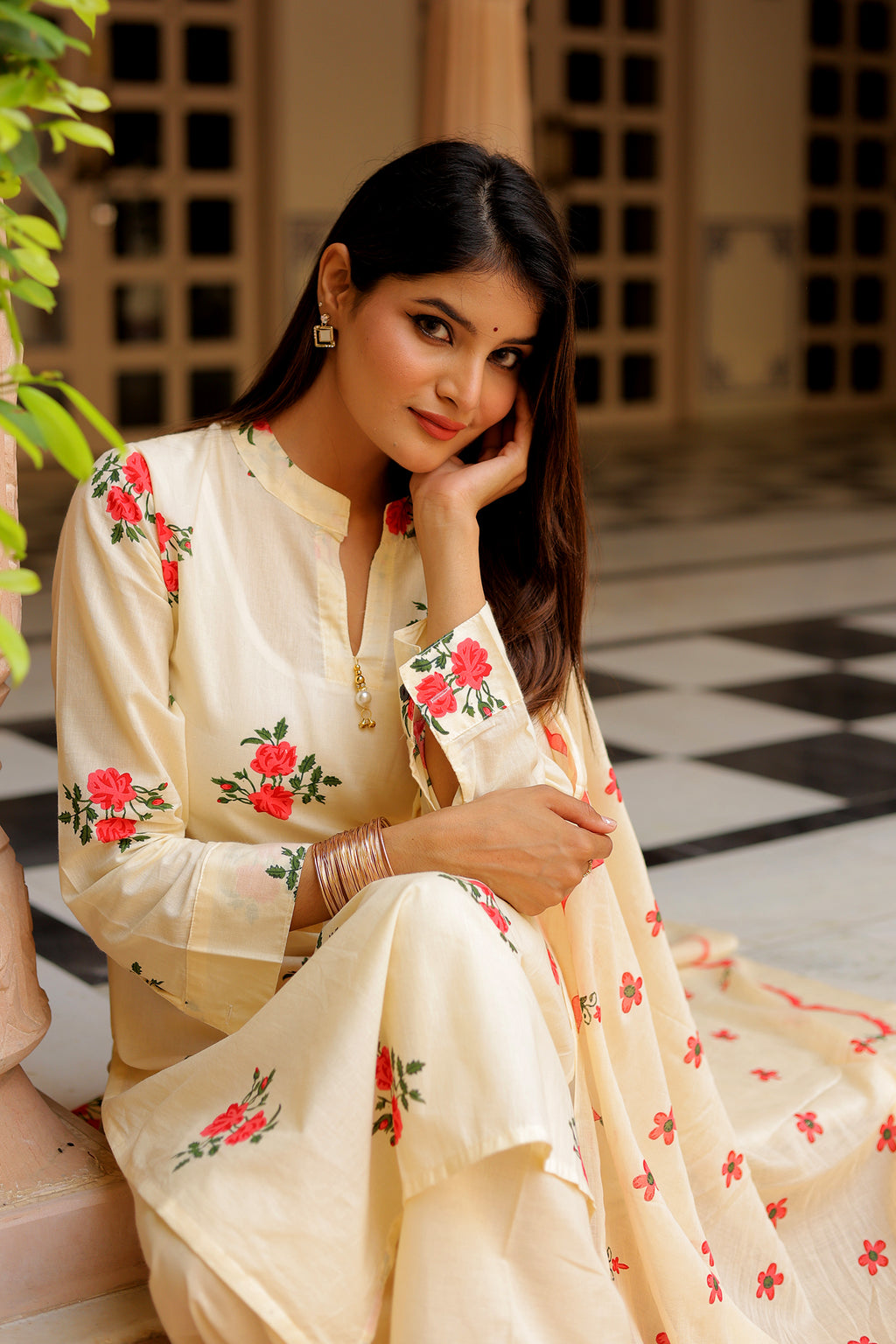 Ambrue Rose Bloom Suit Set