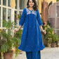 Pure Jute Cotton Fabric with Hand Embroidery