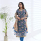 CHANDERI SILK SATRANG EMBROIDERED SUIT SET