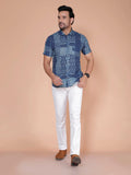 Navy Blue Casual Shirt