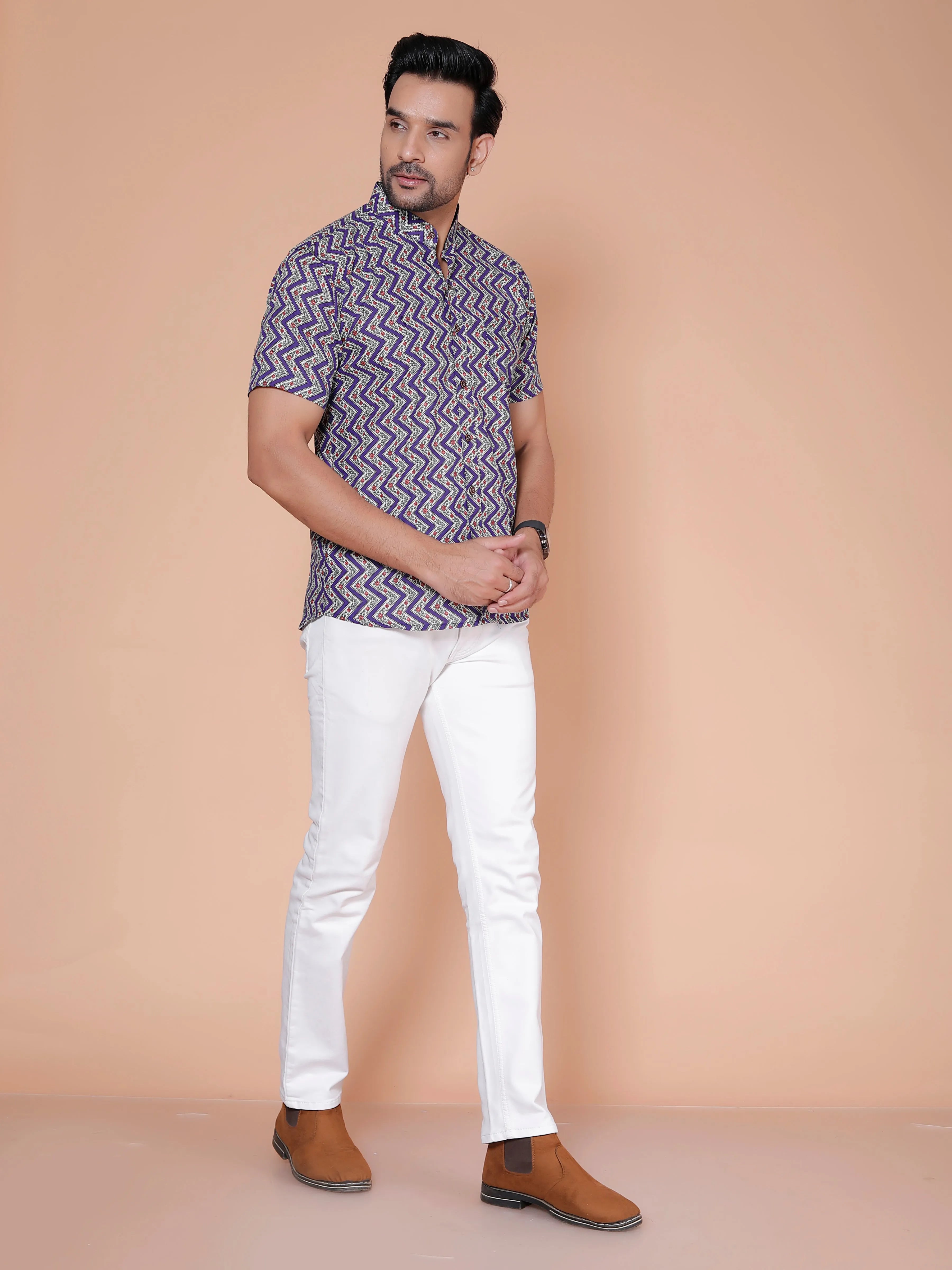 Blue Casual Shirt For Men