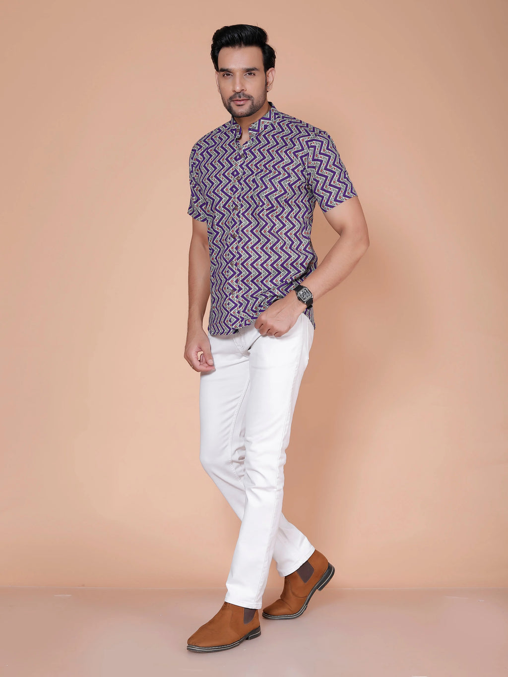 Blue Casual Shirt For Men