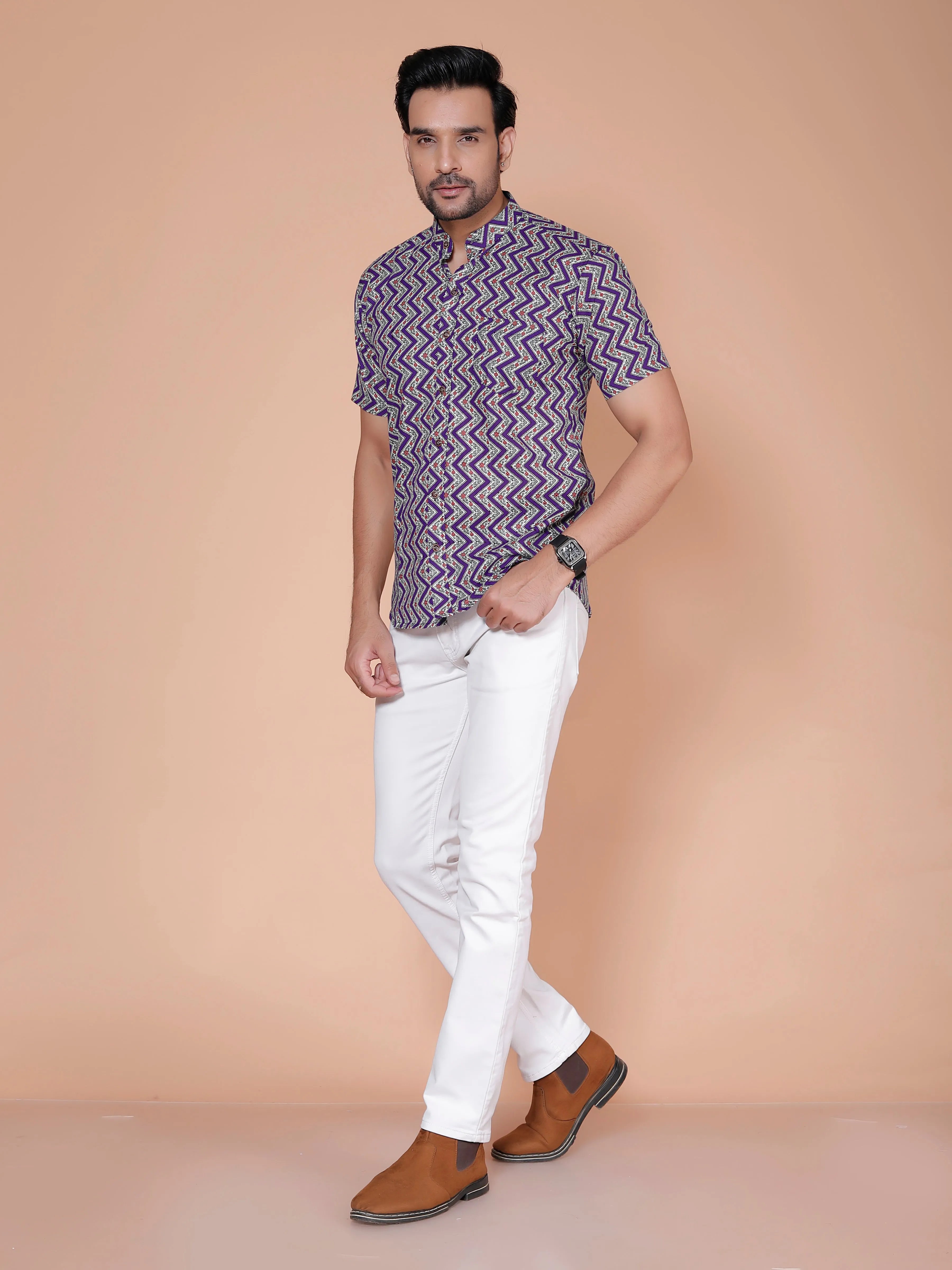 Blue Casual Shirt For Men