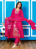 Mul Cotton Embroider Suit Set