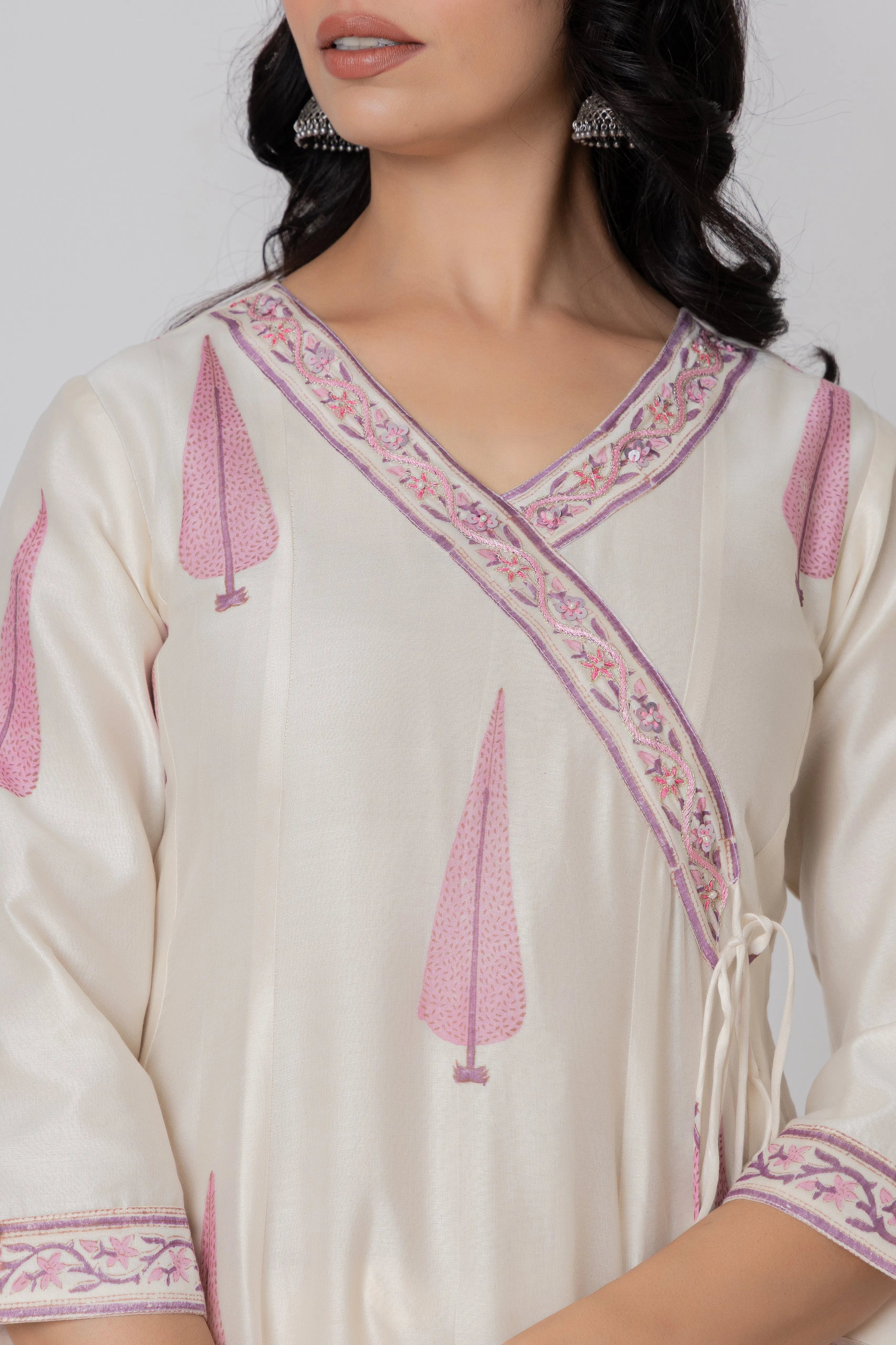 Printed Chanderi Suit