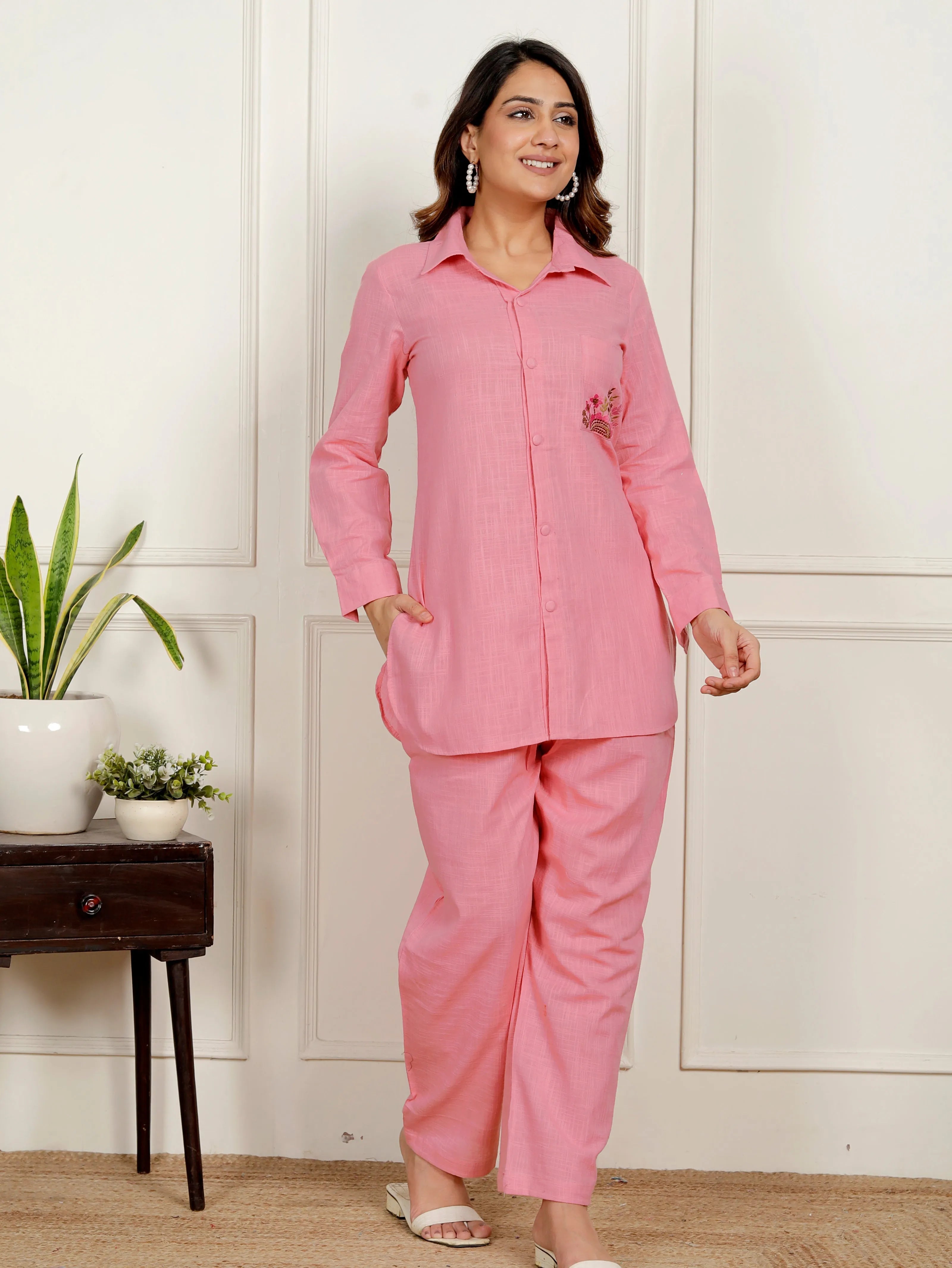 Peach Co-ord Set For Women