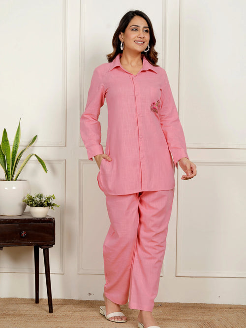 Peach Co-ord Set For Women