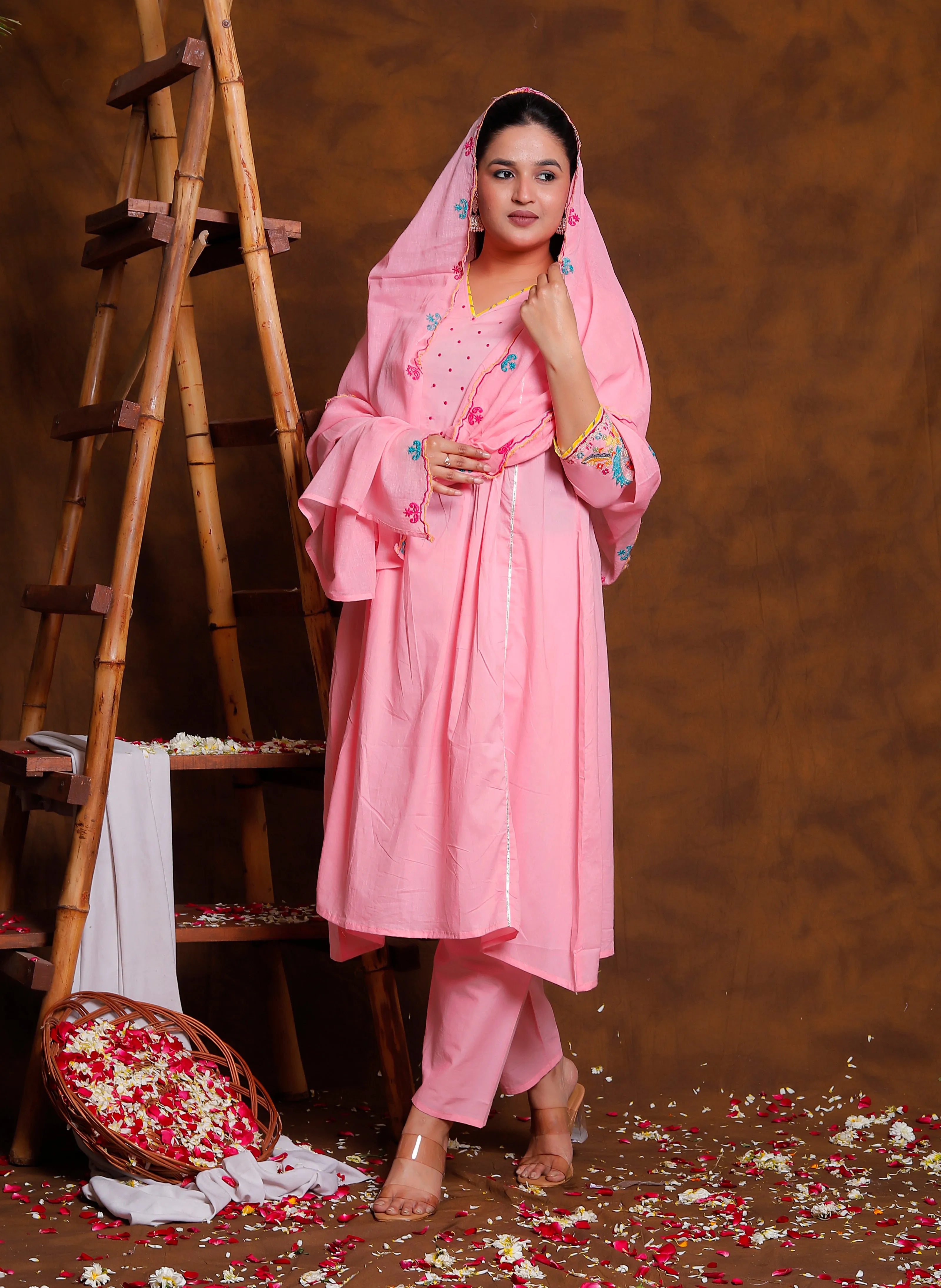 Blush Petal 3 Piece Suit Set