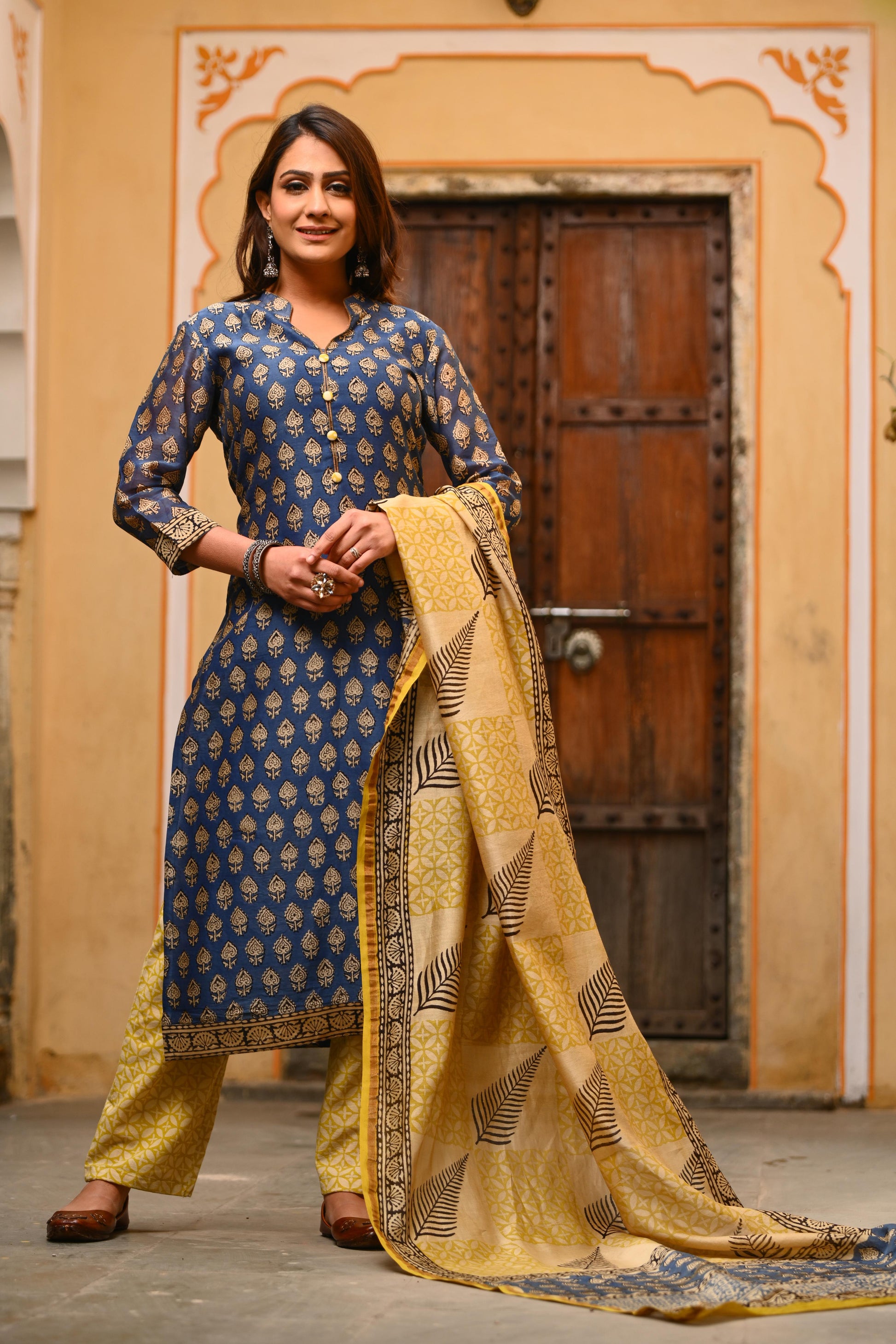  Royal-Rajgharana Chandari Suit Set
