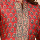 MAHESHWARI SILK EMBROIDERED RED SUIT SET