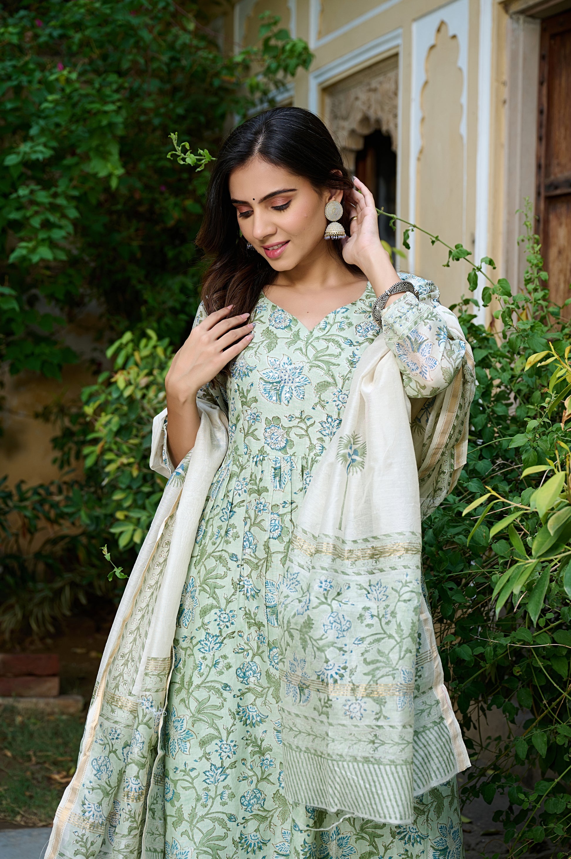 Chanderi Silk Suit Set 